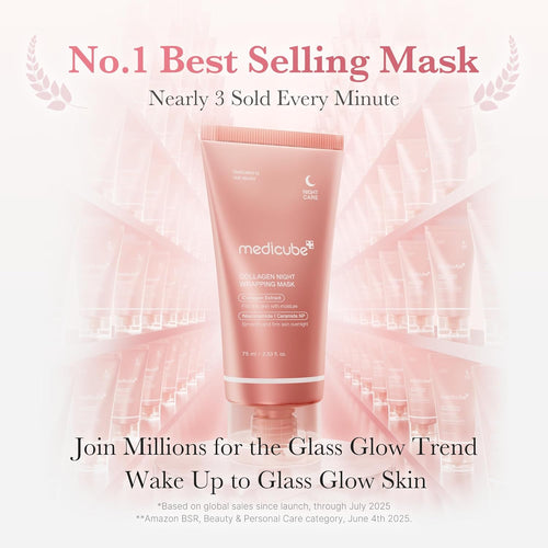 Collagen Night Wrapping Peel off Facial Mask with Jelly Brush