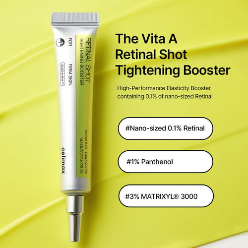 the Vita a Retinal Shot Tightening Booster | 0.1% Retinal, 3% Matryxyl, High-Strength Retinoid for Anti-Aging, Pore Minimizer, Wrinkles & Fine Lines, Firmer Skin, 15Ml
